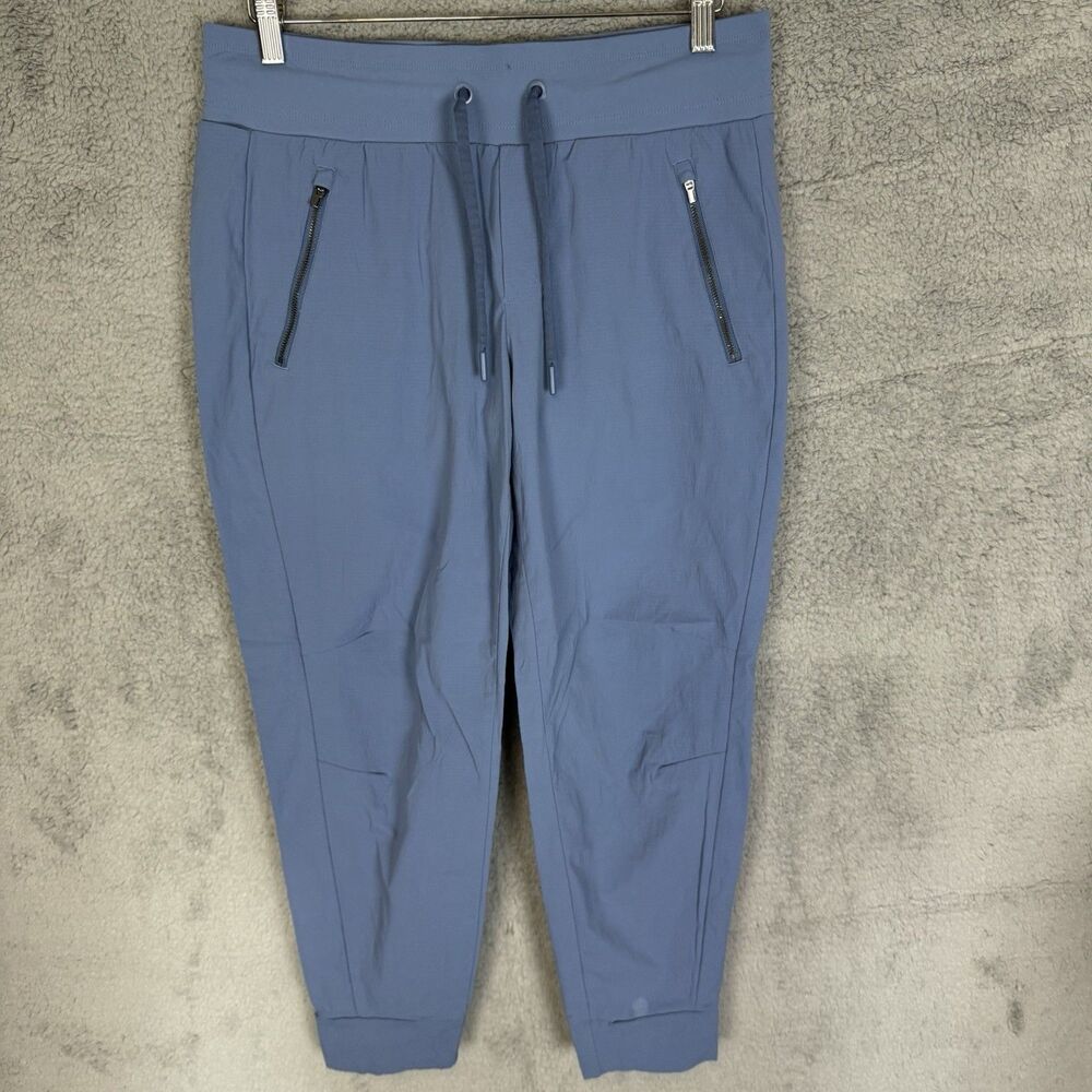 Athleta Pants Women's 10 Blue Trekkie North Jogger Zipper Pockets